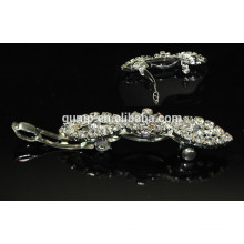 Niedlicher Bogen Rhinestone Hairgrip Haar-Zusätze Glitter Kristall Barrette